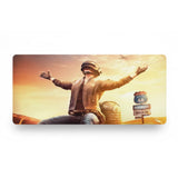 Tapis de Souris XXL PUBG Casque 3 Route 66 (900x400mm) - Glisse Ultime - PopMyPad