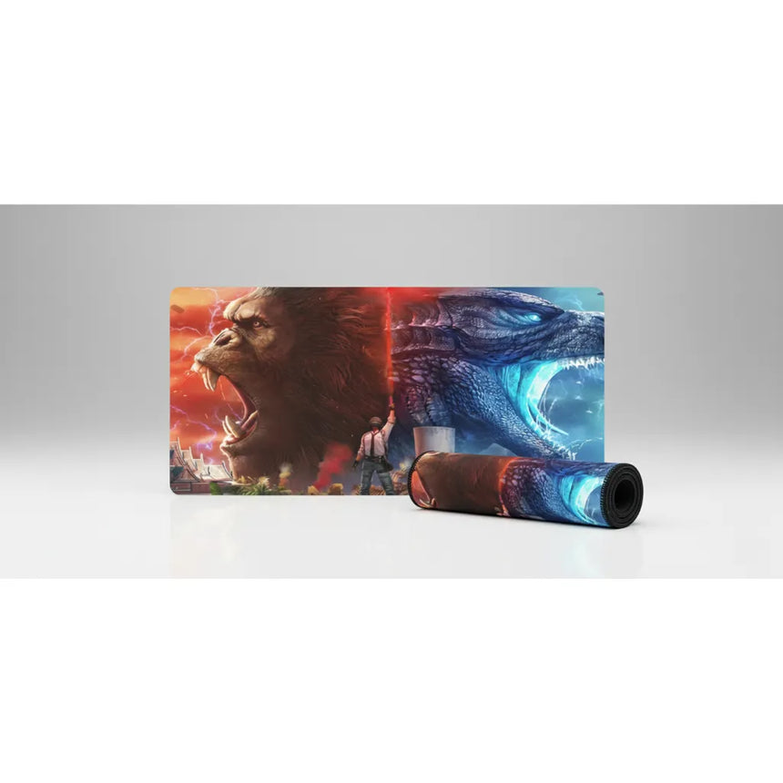 Tapis de Souris XXL PUBG Godzilla vs Kong Edition (900x400mm) - Domination Totale - PopMyPad