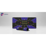 Tapis de Souris XXL Poker Texas Hold'em - Design Baroque Violet & Noir
