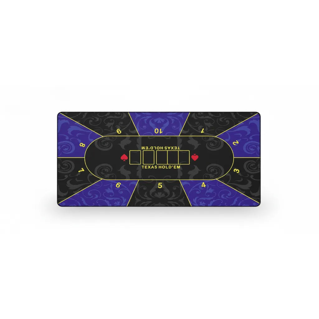 Tapis de Souris XXL Poker Texas Hold'em - Design Baroque Violet & Noir