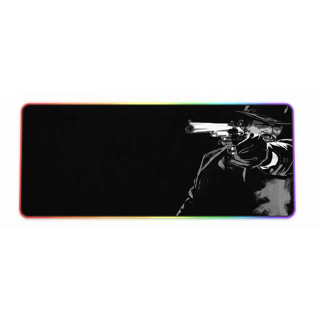 Tapis de Souris XXL RGB Outlaw Redemption (900x400mm) - Gaming LED - PopMyPad