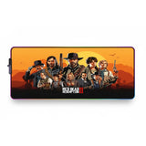 Tapis de Souris XXL RGB Red Dead Redemption 2 Gang (900x400mm) - Gaming LED - PopMyPad