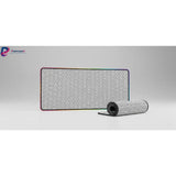 Tapis de Souris XXL Seigaiha - Design Japonais Zen & Bordure RGB Lumineuse