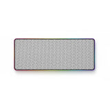 Tapis de Souris XXL Seigaiha - Design Japonais Zen & Bordure RGB Lumineuse