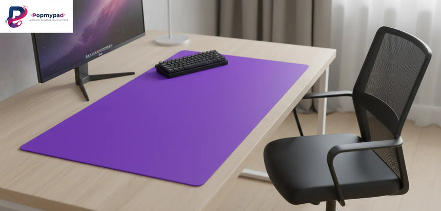 Tapis de Souris XXL Violet Intense - Confort & Précision Popmypad
