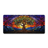 Tapis de souris Arbre de Vie - Design Vitrail Artistique