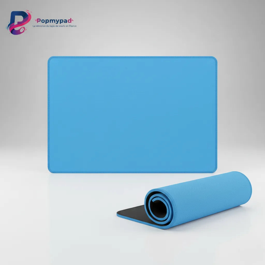 Tapis de souris Bleu Azur - Édition Minimaliste "Horizon"