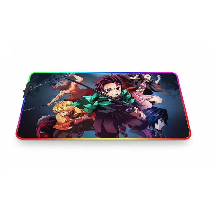 Tapis de souris Demon Slayer - Édition RGB "Le Souffle des Pourfendeurs"