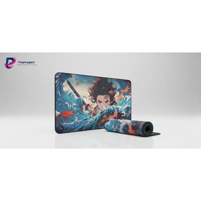 Tapis de souris Demon Slayer - Edition Souffle de l'Eau - Précision & Vitesse