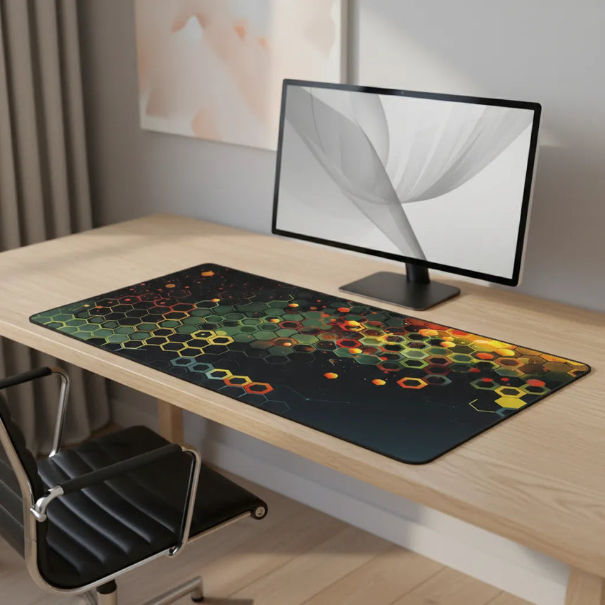 Tapis de souris Polygon Hex : L'Éclat Géométrique