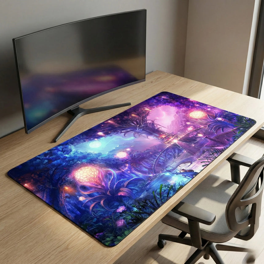 Tapis de souris Gamer XXL - Édition Sanctuaire de l'Arbre Magique