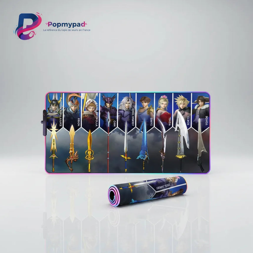 Tapis de souris Gaming Final Fantasy - Édition Collector Héros & Armes Légendaires