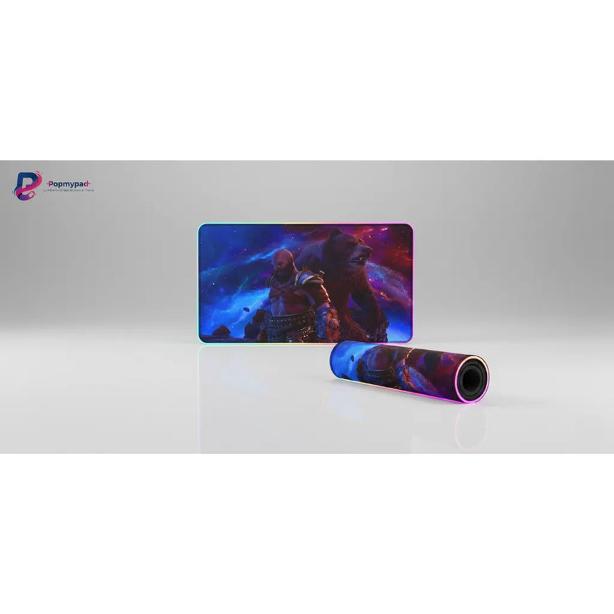 Tapis de souris Gaming God of War - Édition Kratos & Ours Galactique