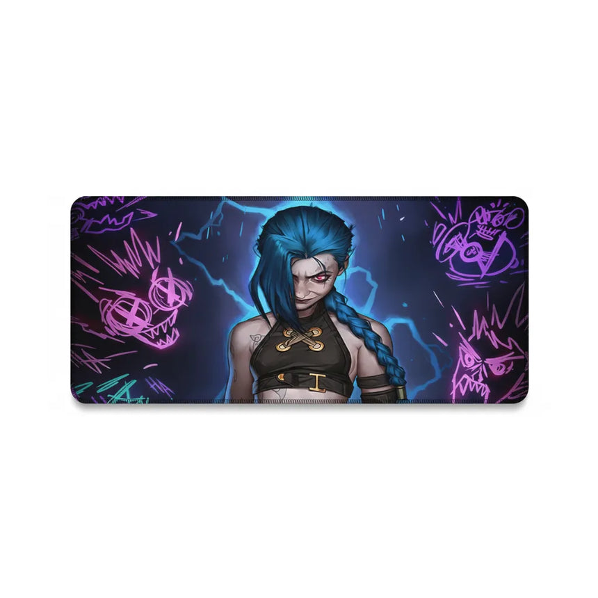 Tapis de souris Gaming Jinx - League of Legends | Édition Chaos Néon