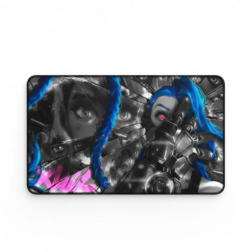 Tapis de souris Gaming Jinx Arcane - Édition Shattered Glass XL