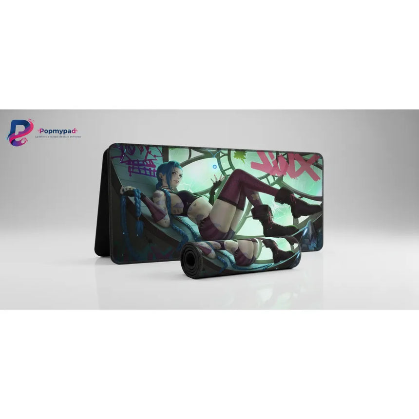 Tapis de souris Gaming Jinx League of Legends - Edition Arcane XXL