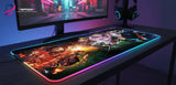 Tapis de souris Gaming LED Demon Slayer - L'Éveil des Piliers (Format XXL)