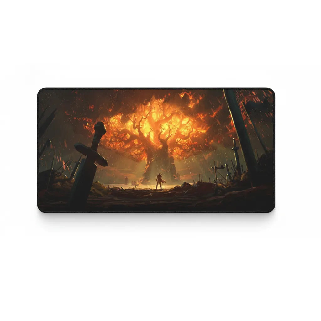 Tapis de souris Gaming "L'Arbre en Feu" – Performance Esport & Design Épique