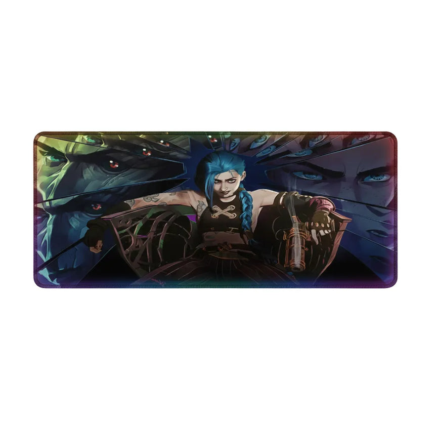 Tapis de souris Gaming League of Legends - Édition Jinx Arcane - Glisse Ultime
