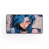 Tapis de souris Gaming League of Legends - Édition Jinx Manga Blue XXL