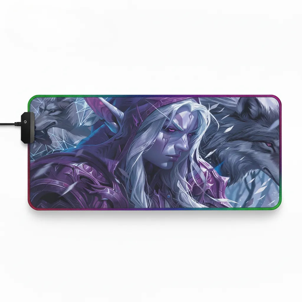 Tapis de souris Gaming RGB - Edition World of Warcraft Night Hunt