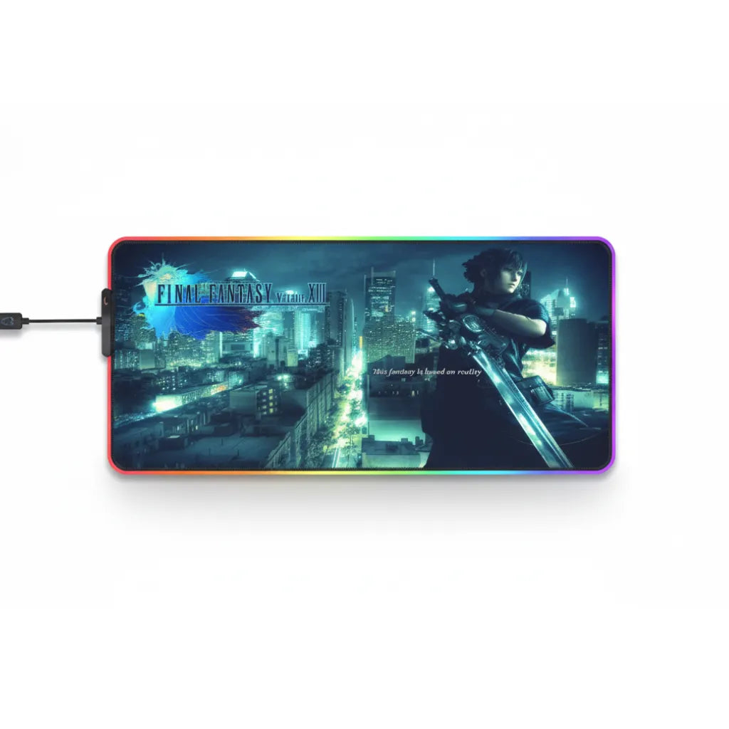 Tapis de souris Gaming RGB - Final Fantasy Edition Noctis  Précision & Immersion