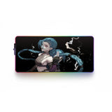 Tapis de souris Gaming RGB - League of Legends Jinx (Édition Chaos)