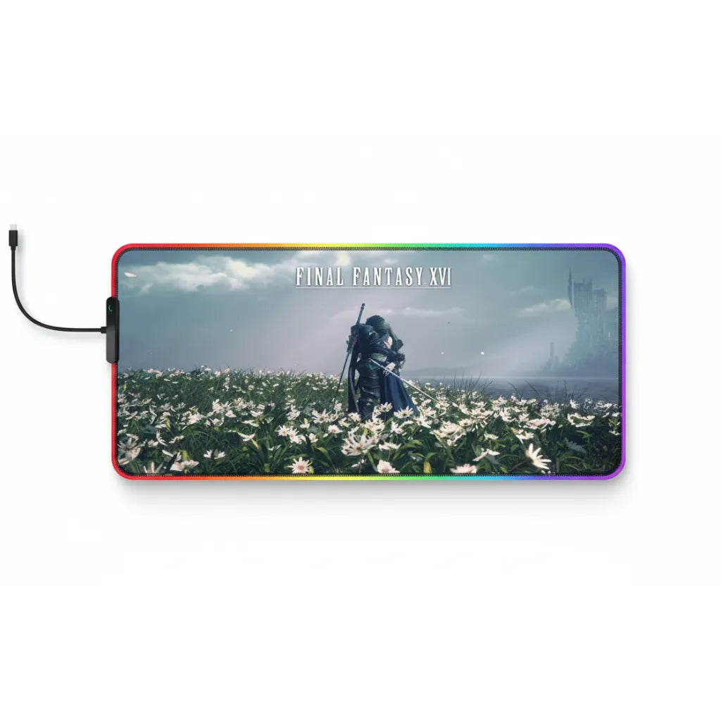 Tapis de souris Gaming RGB Final Fantasy XVI - Édition Valisthea : Précision & Glisse Ultime