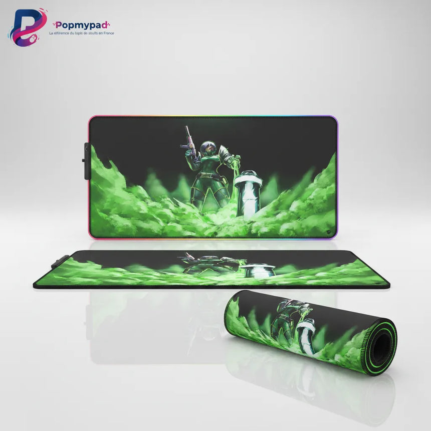 Tapis de souris Gaming RGB Valorant - Édition Viper "Toxic Pit" XXL
