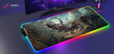 Tapis de souris Gaming RGB World of Warcraft - Édition Horde vs Alliance