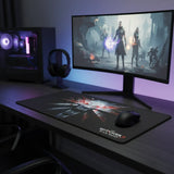 Tapis de souris Gaming The Witcher 3 - Édition Médaillon de l'École du Loup