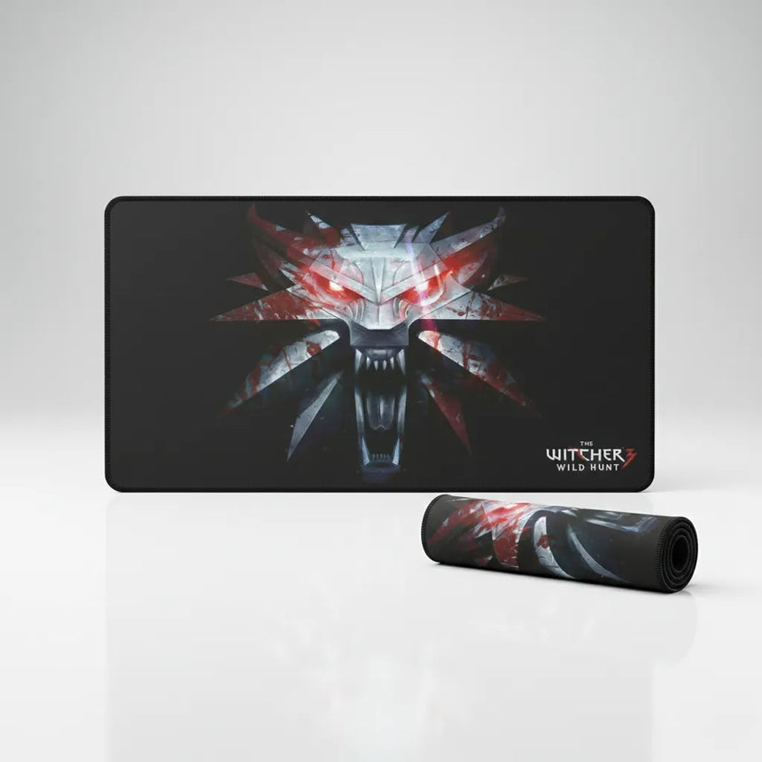 Tapis de souris Gaming The Witcher 3 - Édition Médaillon de l'École du Loup