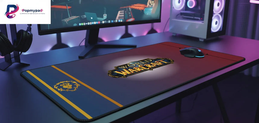 Tapis de souris Gaming World of Warcraft - Édition Alliance vs Horde - Précision E-sport