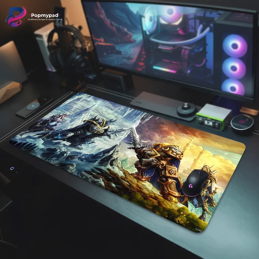 Tapis de souris Gaming XXL - World of Warcraft : Le Choc des Épées (Édition Limitée)