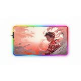 Tapis de souris Gaming XXL Demon Slayer - Édition RGB Souffle Solaire