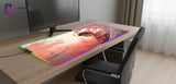 Tapis de souris Gaming XXL Demon Slayer - Édition RGB Souffle Solaire