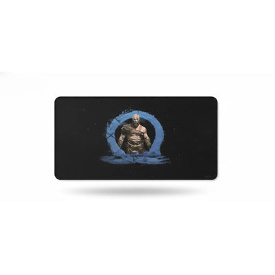 Tapis de souris God of War - Édition Kratos & Symbole Runique Bleu