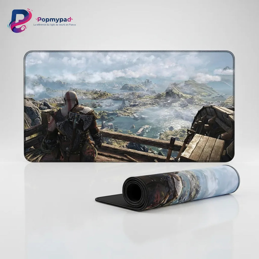 Tapis de souris God of War - L'Épopée de Kratos à Midgard