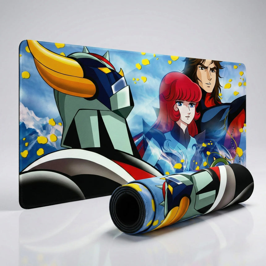 Tapis de souris Goldorak XXL - Actarus & Phénicia - Édition Collector Premium