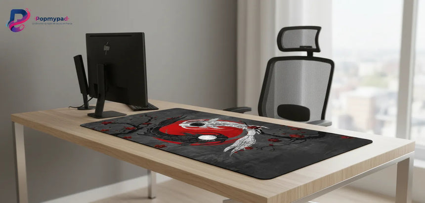Tapis de souris Japon : L’Harmonie Zen des Carpes Koi