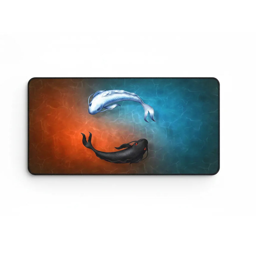 Tapis de souris Japonais - Carpes Koï Yin-Yang (Édition Équilibre)