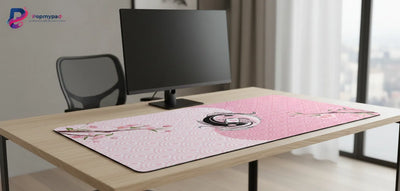 Tapis de souris Japonais - Harmonie des Carpes Koi & Cerisiers Sakura