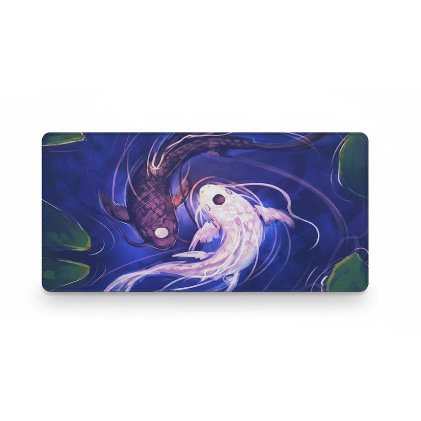 Tapis de souris Japonais - L'Équilibre des Carpes Koï (Édition Artistique)