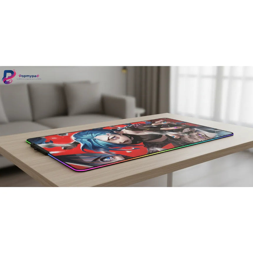 Tapis de souris Jinx Arcane - Édition Limitée "Chaos Chromatique" – Précision Esport