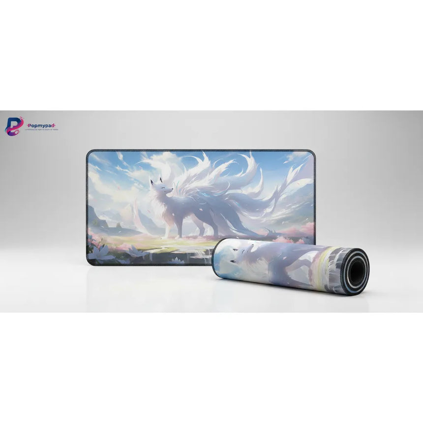 Tapis de souris Kitsune Onirique – Sérénité & Design Japonais Pastel