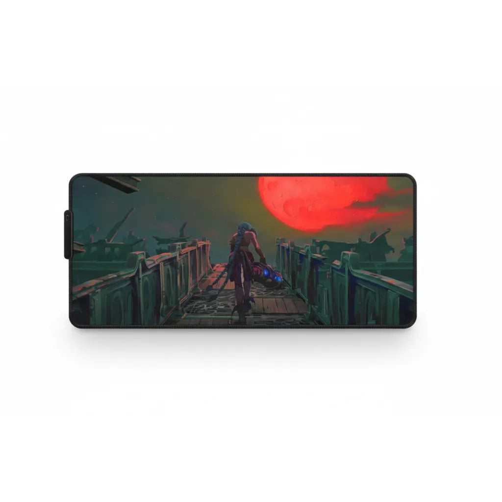 Tapis de souris League of Legends - Edition Jinx Arcane RGB - Performance XXL