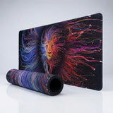 Tapis de souris Lion Luminescent - Édition Artistique Light Painting
