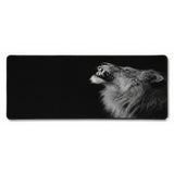 Tapis de souris Lion Noir et Blanc - Portrait Majestueux & Format XXL