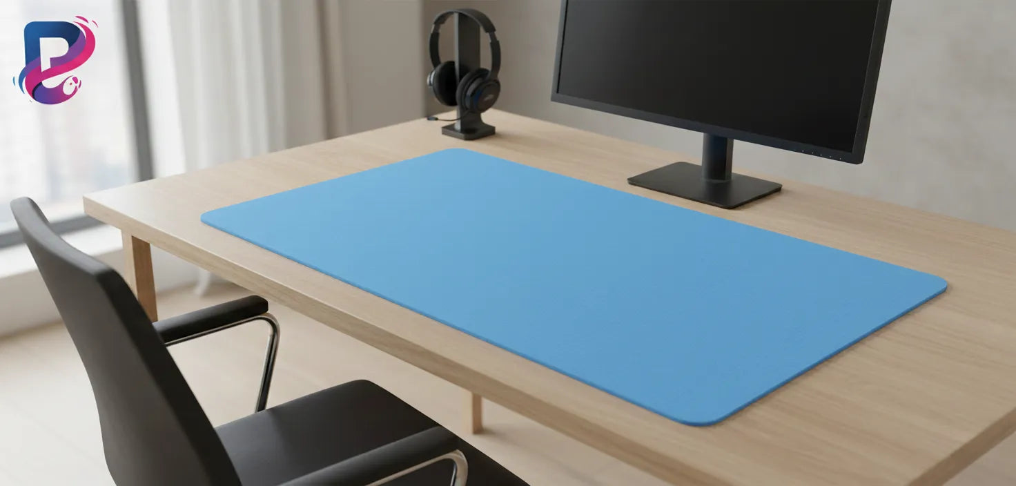 Tapis de souris Minimaliste - Bleu Ciel Sérénité