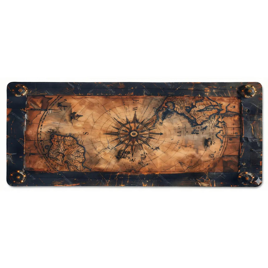 Tapis de souris Nautique XXL - L'Odyssée du Cartographe (Style Antique)